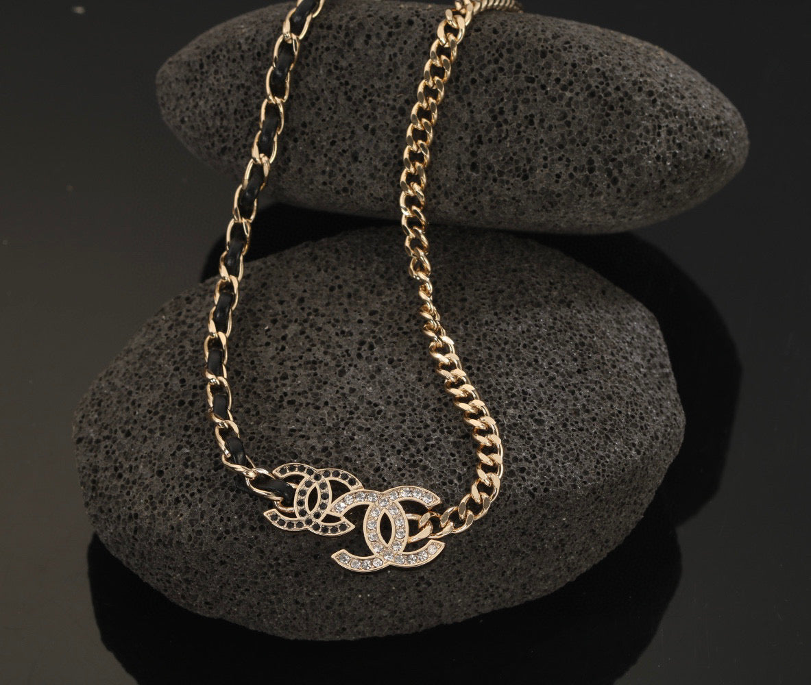 Chanel Gold-Tone Layered CC Necklace - album image 1