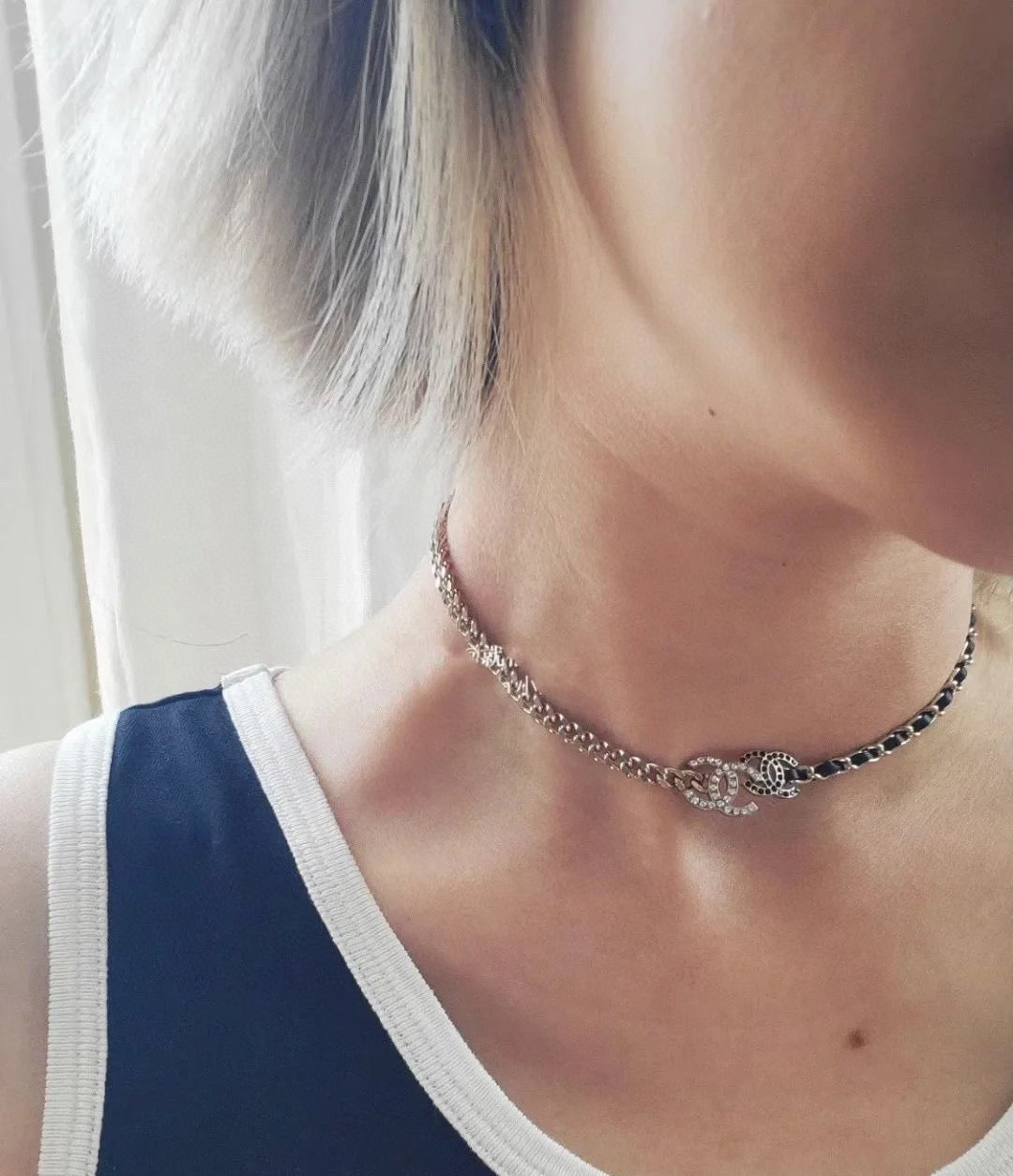 Chanel Gold-Tone Layered CC Necklace - album image 7