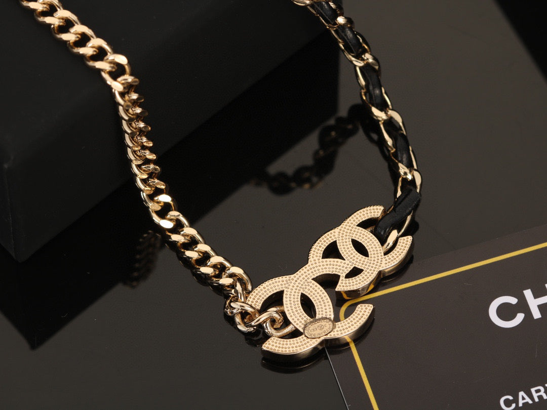 Chanel Gold-Tone Layered CC Necklace - album image 8