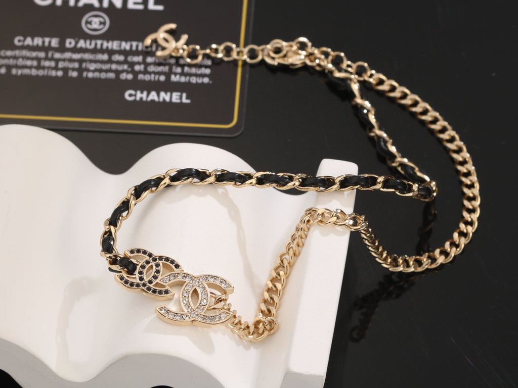 Chanel Gold-Tone Layered CC Necklace - album image 2