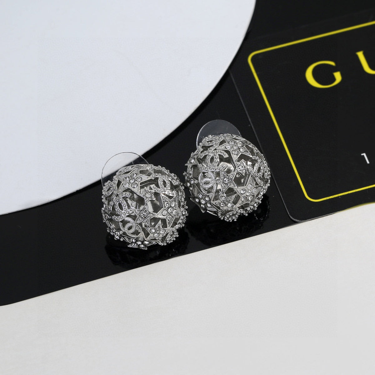 Chanel Star Circular Openwork Stud Earrings - album image 4