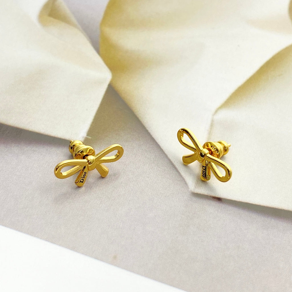 Dior Slim Bow Stud Earrings - product image 6