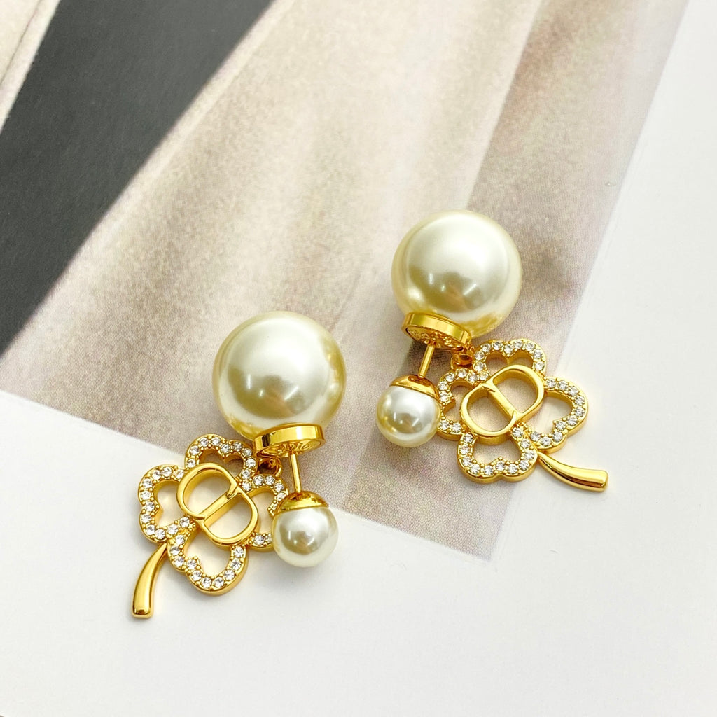 Dior Looped Ribbon Pearl-Look Earrings - product image 6