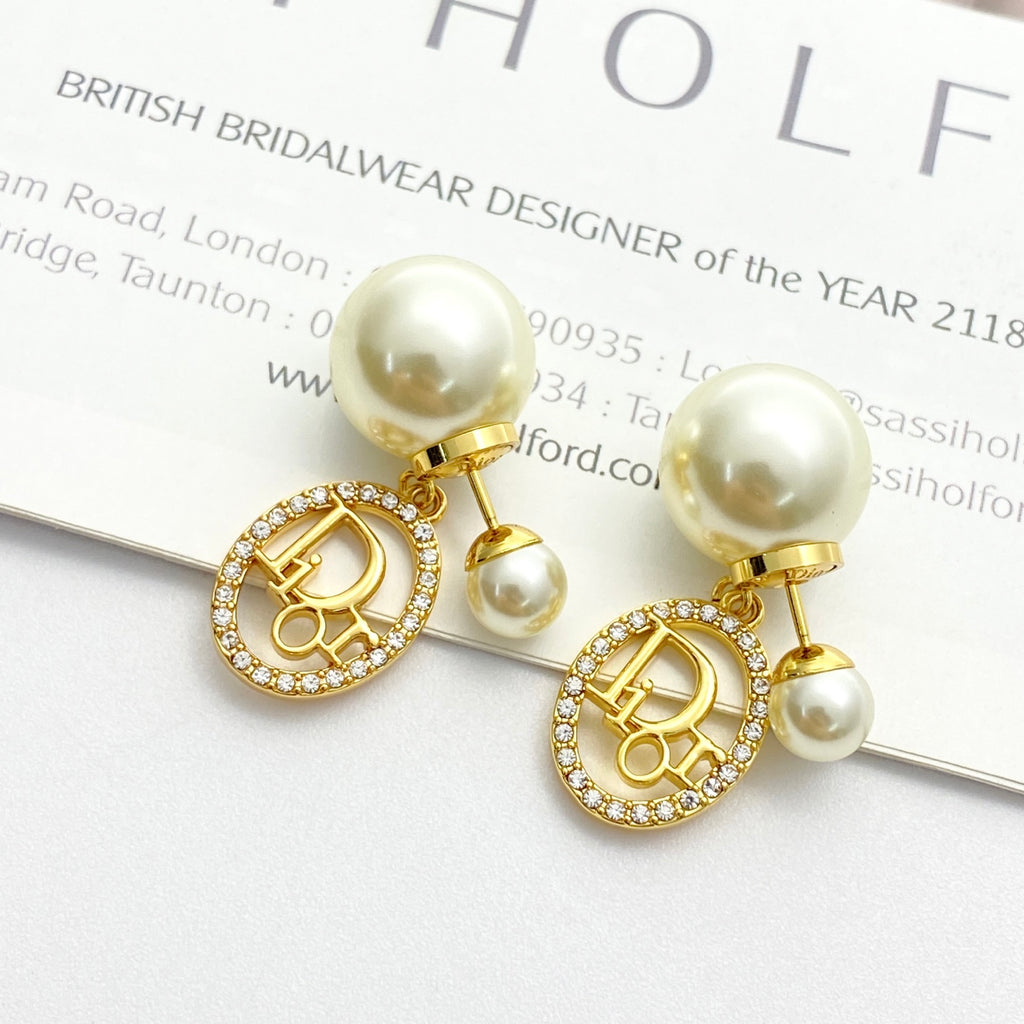 Dior Oval Charm Tribales Earrings - product image 2