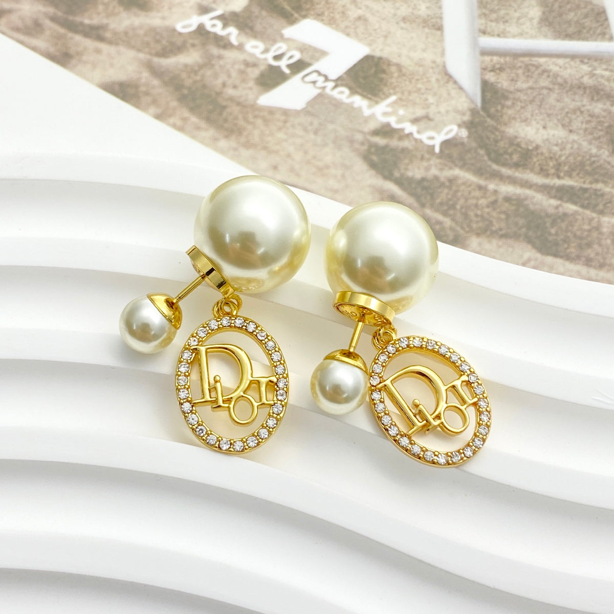 Dior Oval Charm Tribales Earrings - product image 5