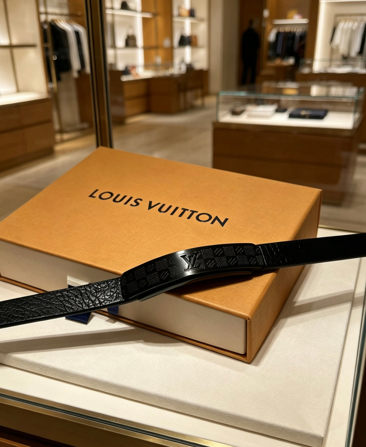 Louis Vuitton Blue Antiqued Leather Chain Bracelet - album image 10