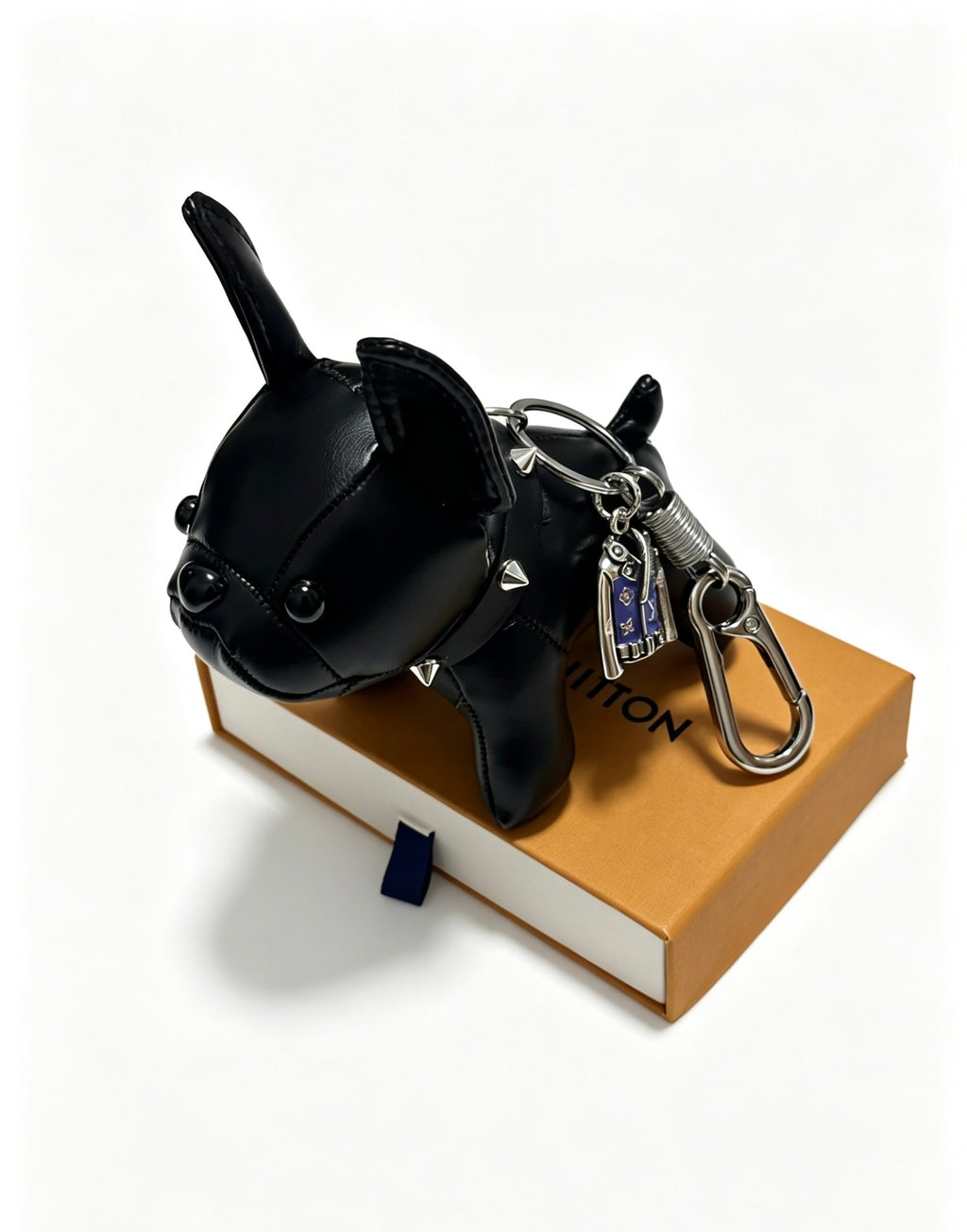 Louis Vuitton Black Animal Keychain with Flower Charm - album image 3