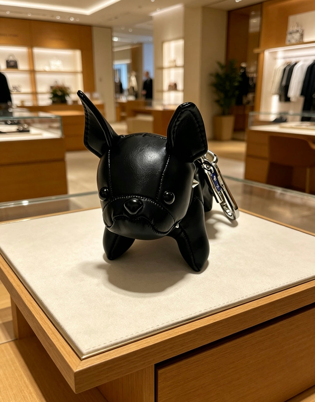 Louis Vuitton Black Animal Keychain with Flower Charm - album image 5