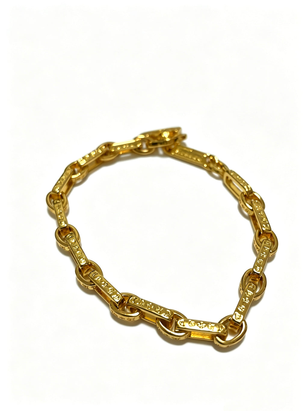 Chrome Hearts Gold-Tone Rectangular Connector Bracelet - album image 2