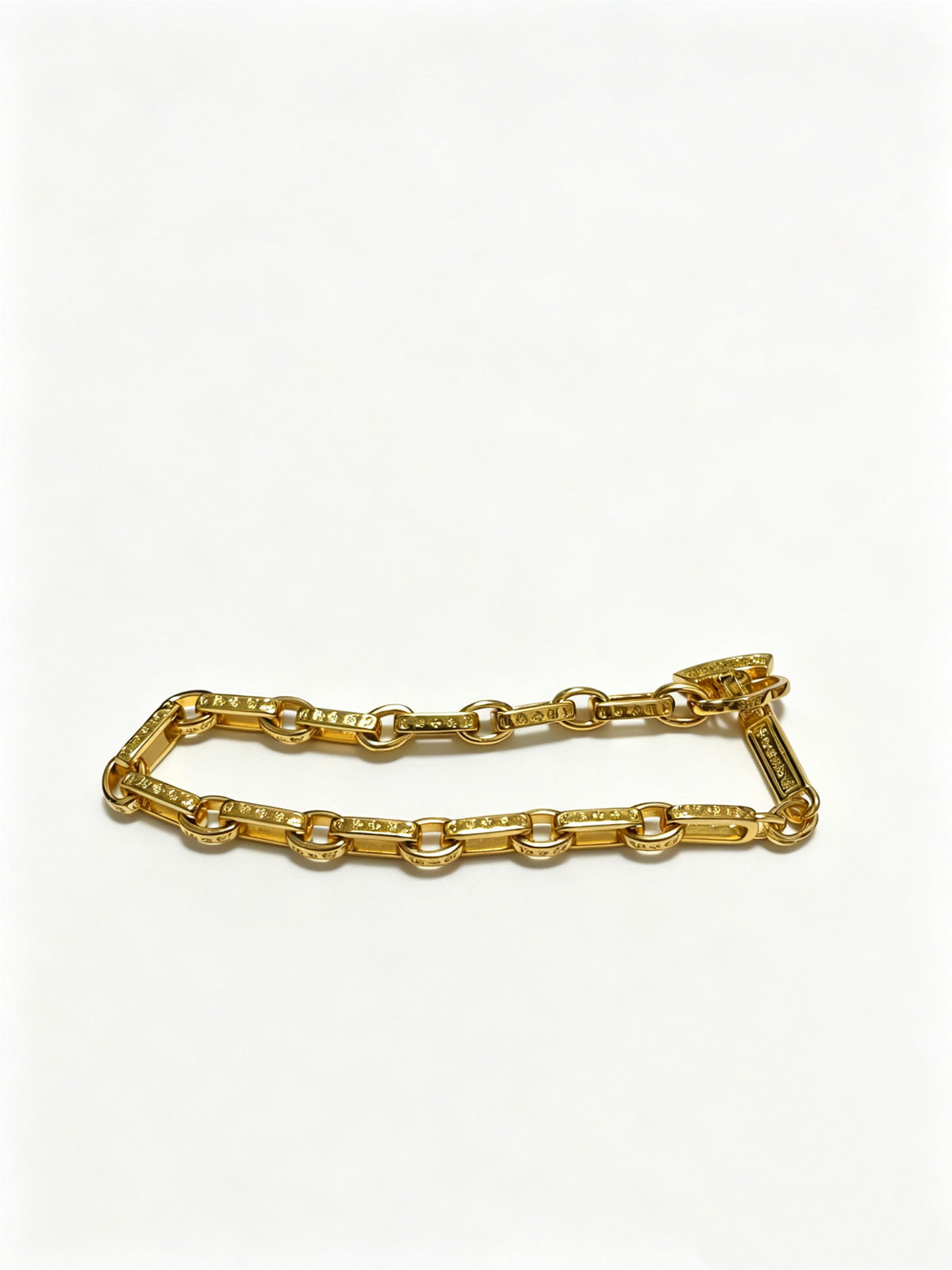 Chrome Hearts Gold-Tone Rectangular Connector Bracelet - album image 1