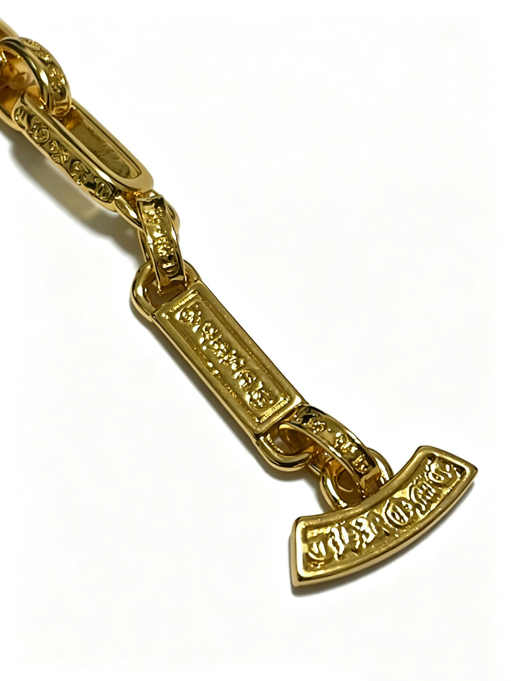 Chrome Hearts Gold-Tone Rectangular Connector Bracelet - album image 6