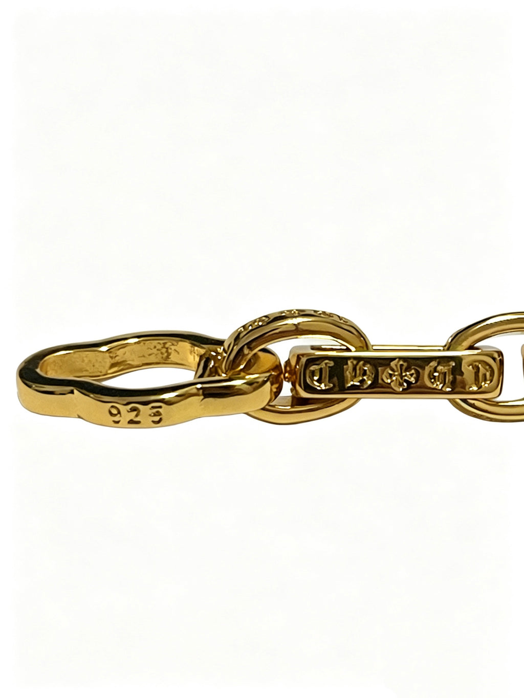 Chrome Hearts Gold-Tone Rectangular Connector Bracelet - album image 4
