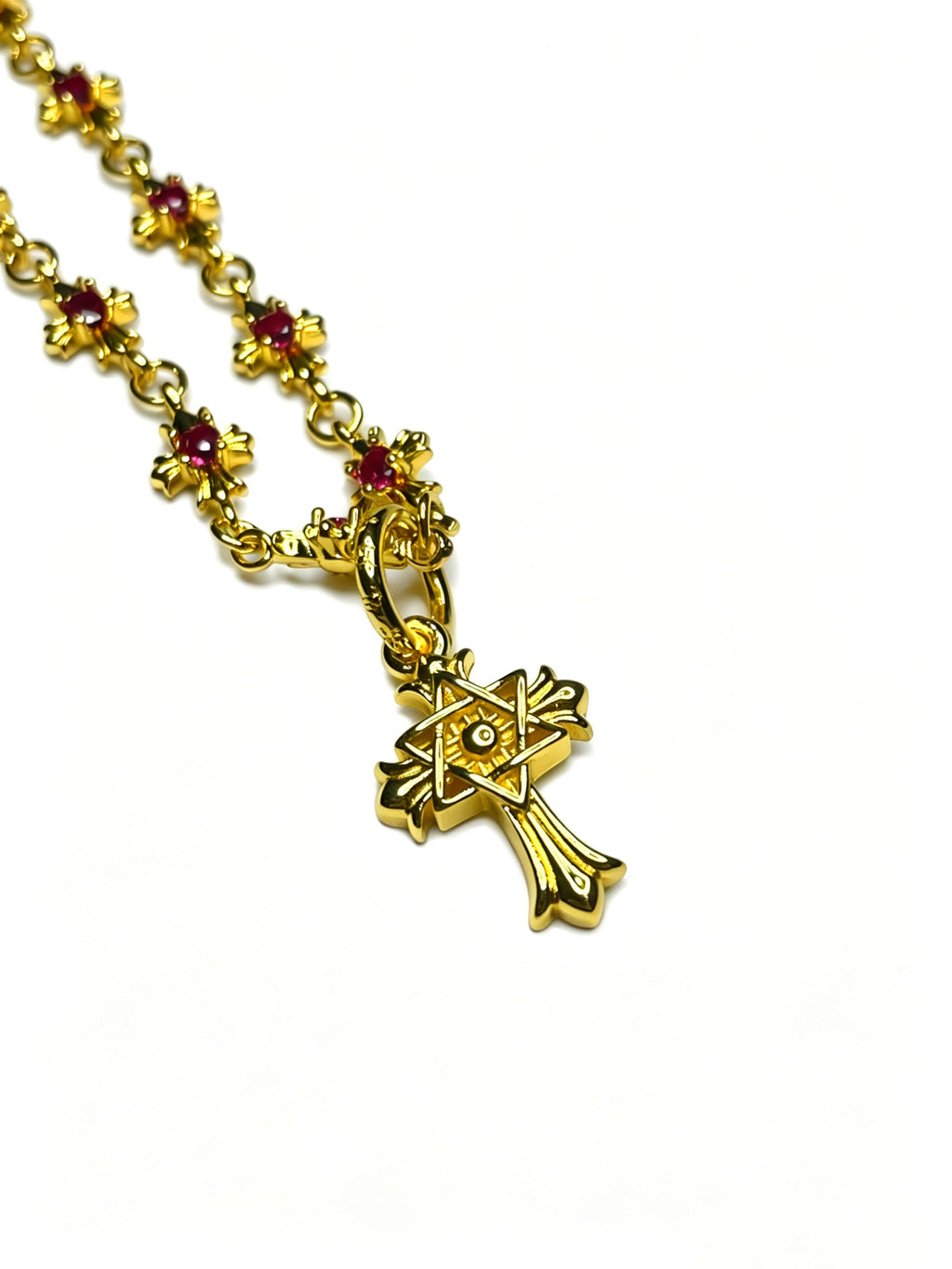 Chrome Hearts Gold-Tone Fine Charm Necklace - album image 6