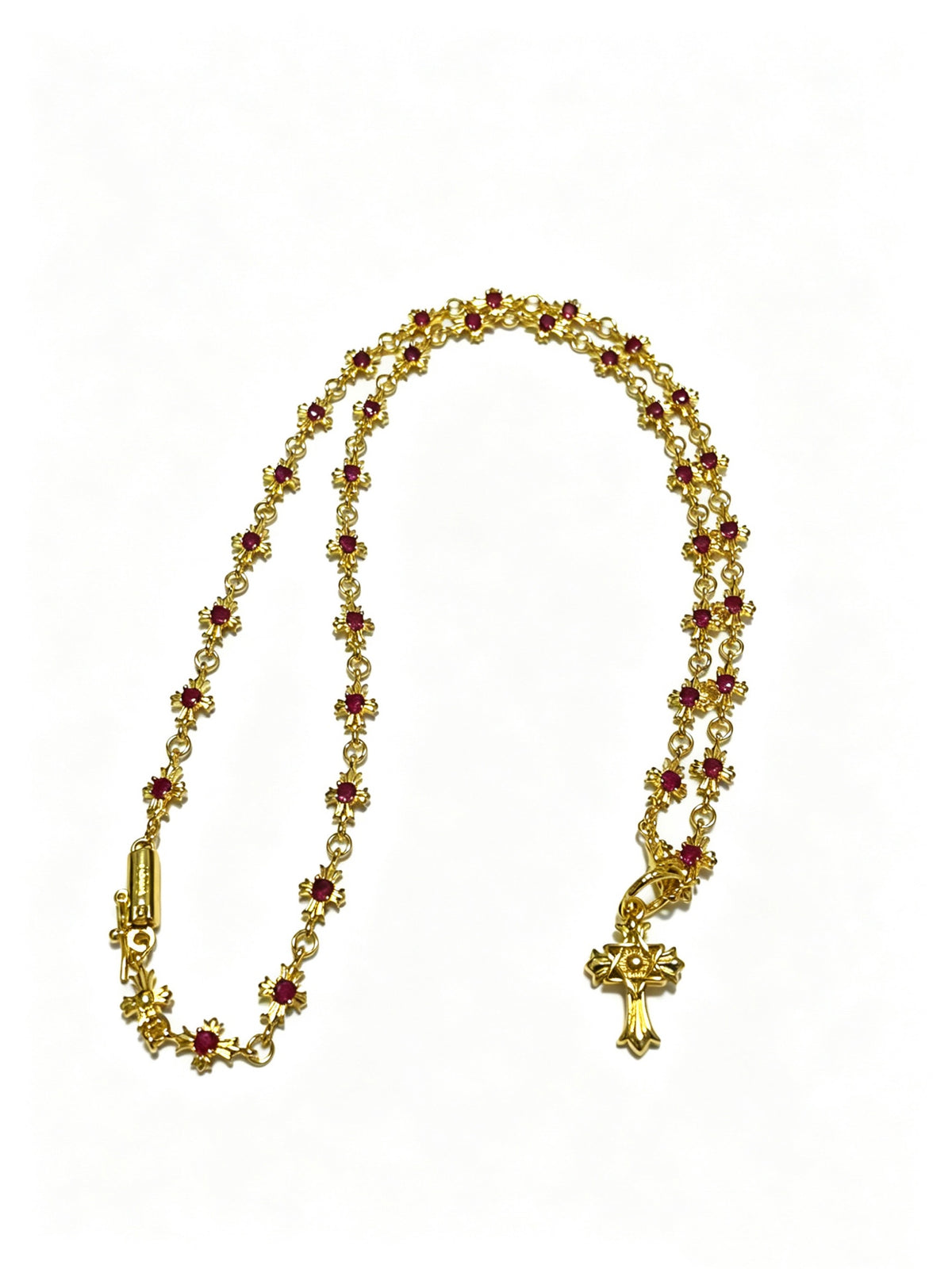Chrome Hearts Cross Fleur-de-Lis Pendant Antiqued Necklace - album image 1