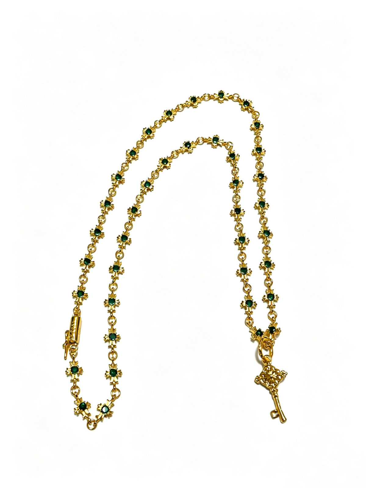 Chrome Hearts Cross Fleur-de-Lis Pendant Antiqued Necklace - album image 2
