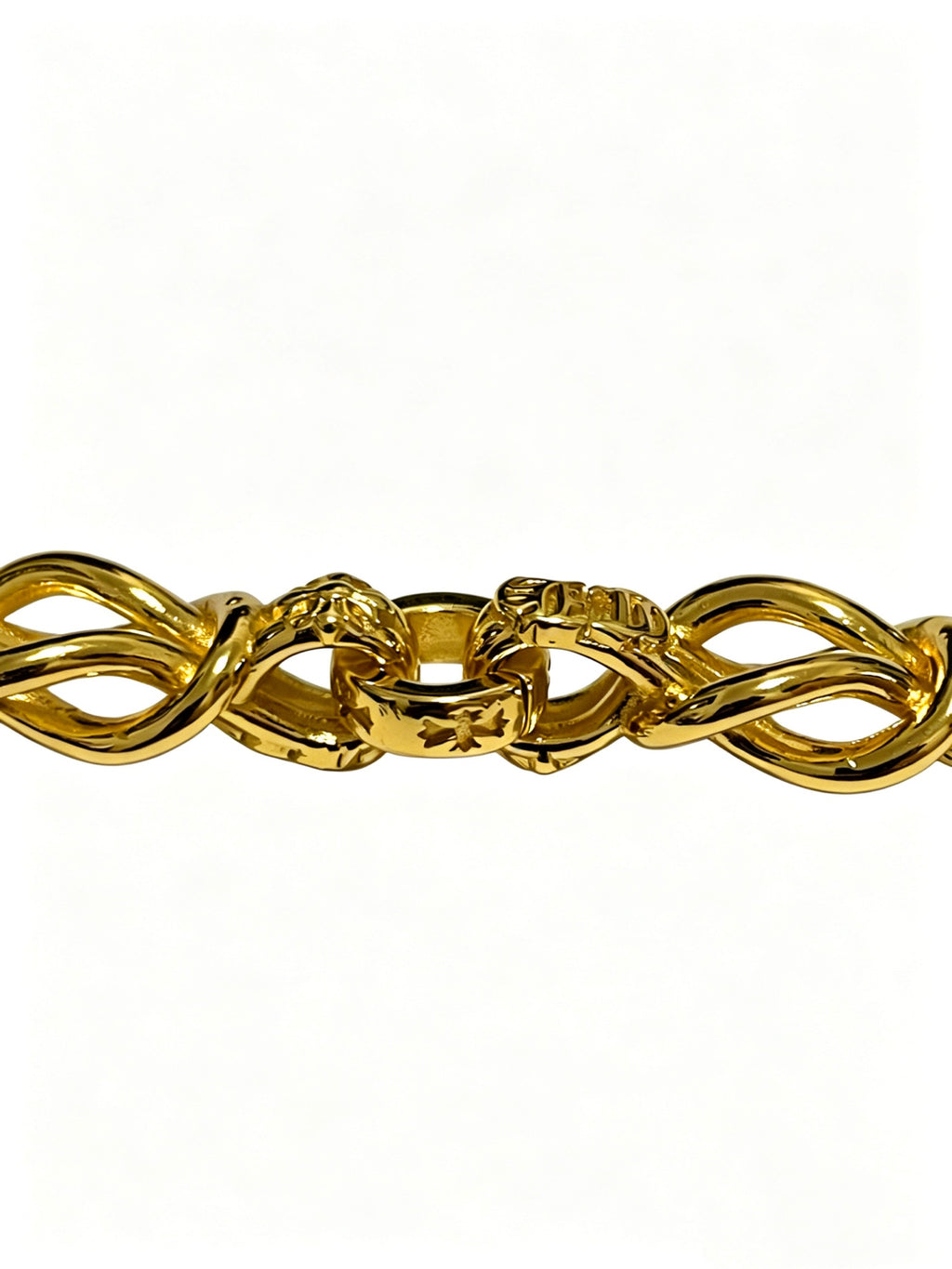 Chrome Hearts Gold-Tone Rounded Chain Bracelet - album image 4