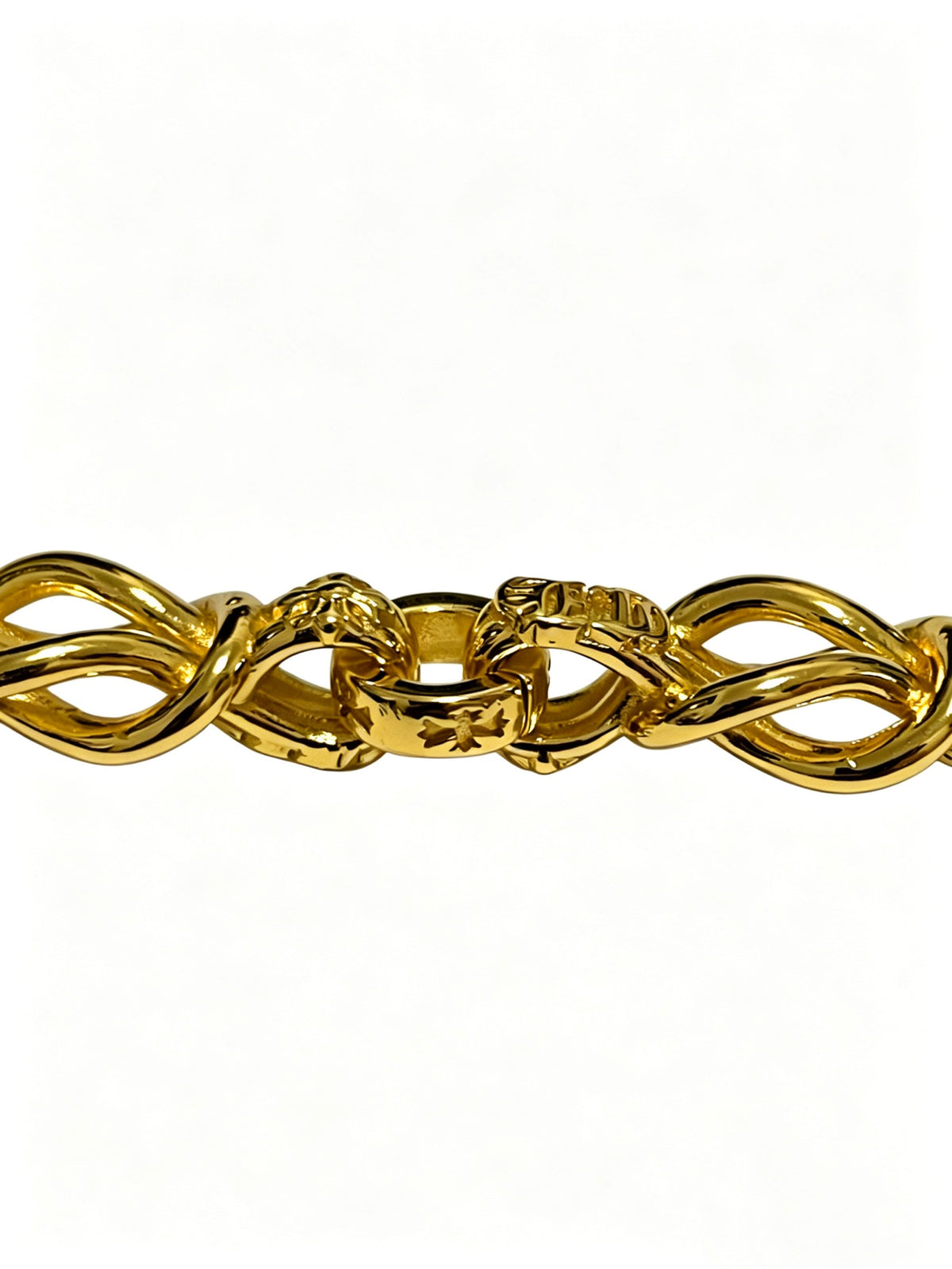 Chrome Hearts Gold-Tone Rounded Chain Bracelet - album image 4