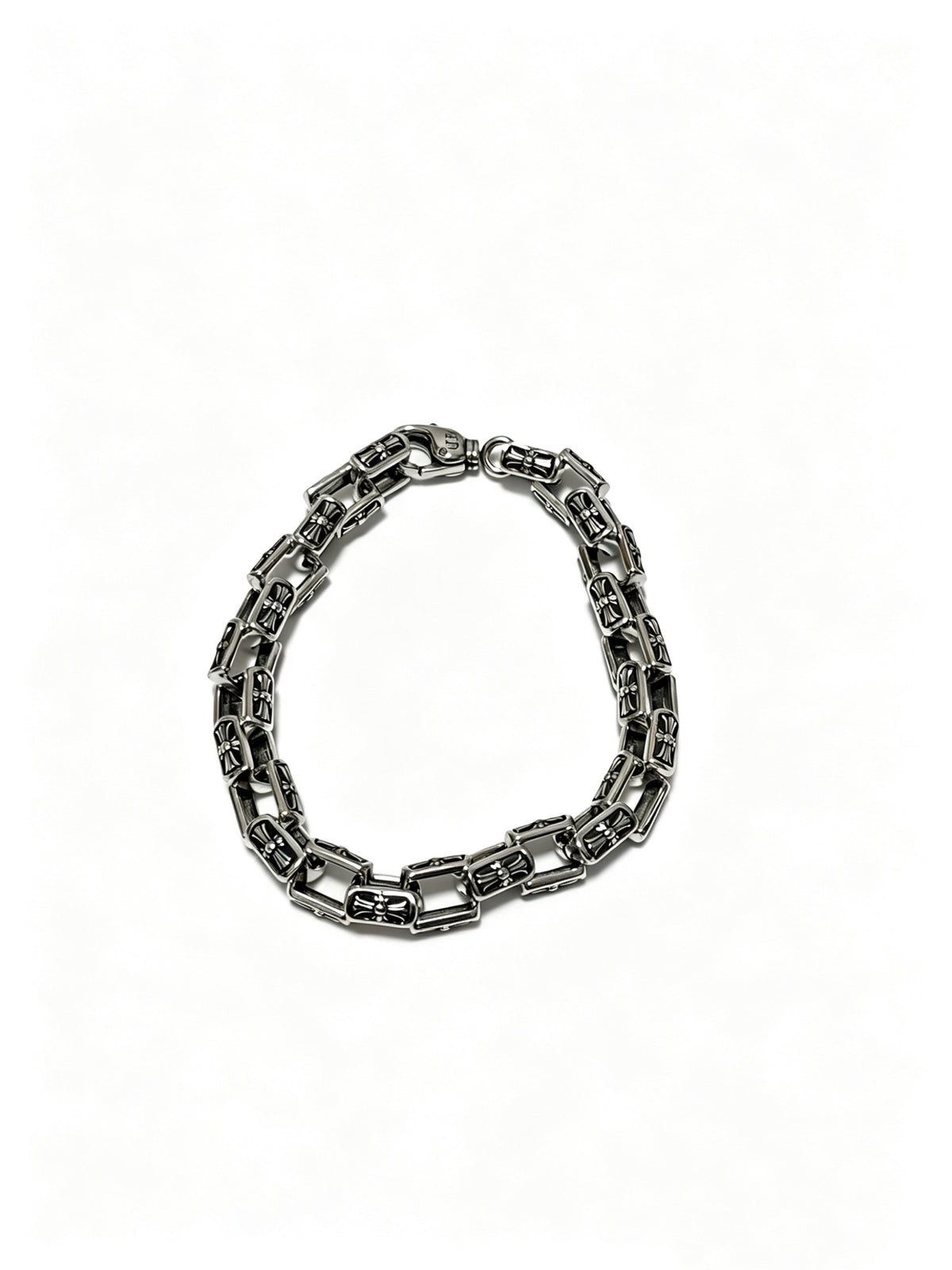 Chrome Hearts Dark Oval Link Wrist Bracelet - album image 1