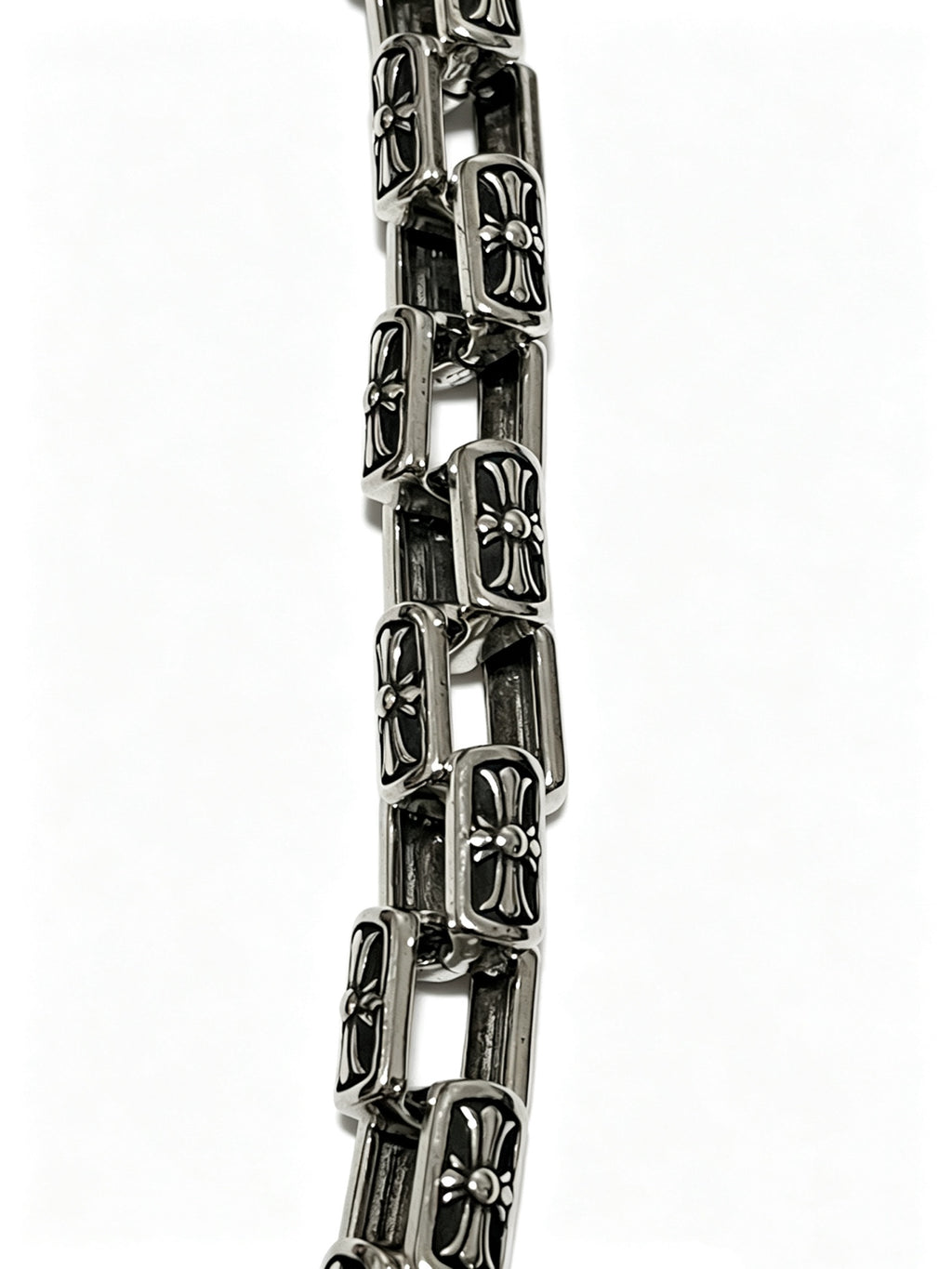 Chrome Hearts Dark Oval Link Wrist Bracelet - album image 6