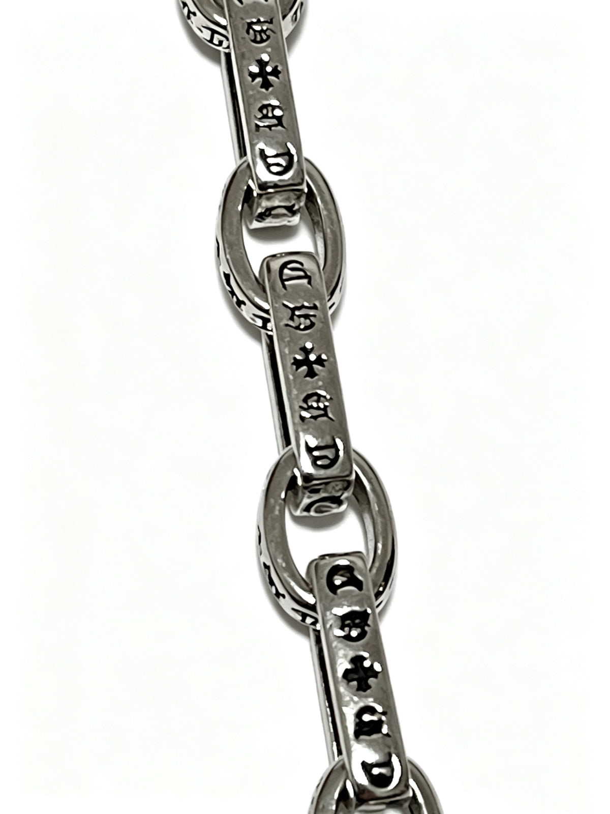 Chrome Hearts Long Silver-Tone Open Link Necklace - album image 5