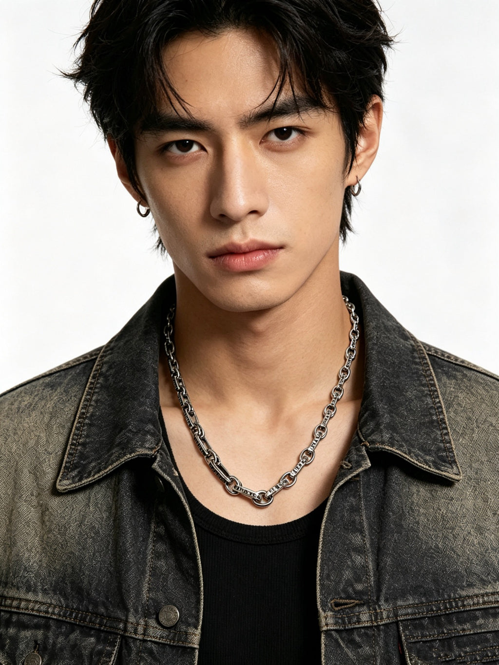 Chrome Hearts Long Silver-Tone Open Link Necklace - album image 7