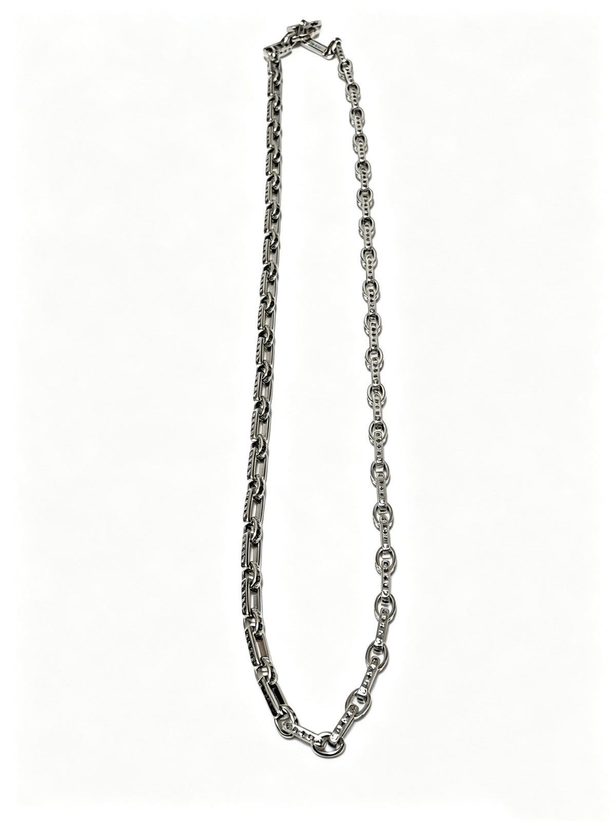 Chrome Hearts Long Silver-Tone Open Link Necklace - album image 3