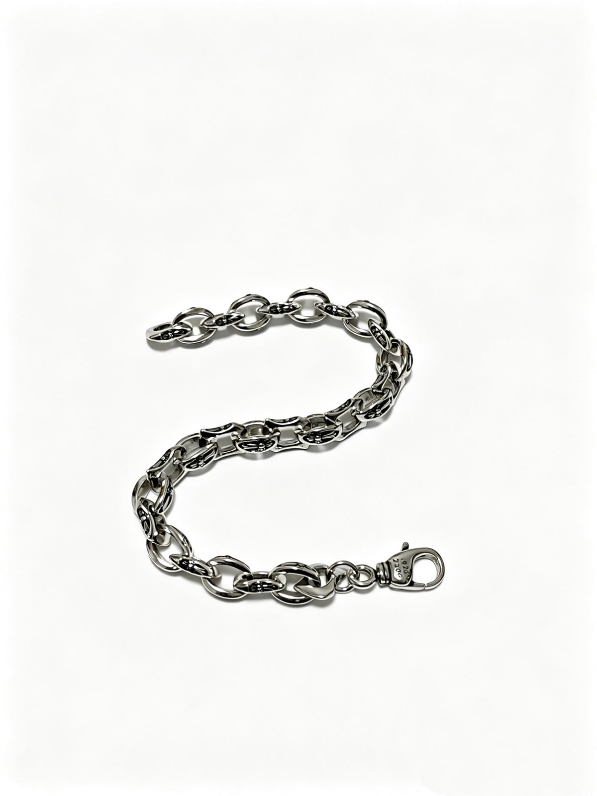 Chrome Hearts Cross Fleur-de-Lis Antiqued Polished Bracelet - album image 2