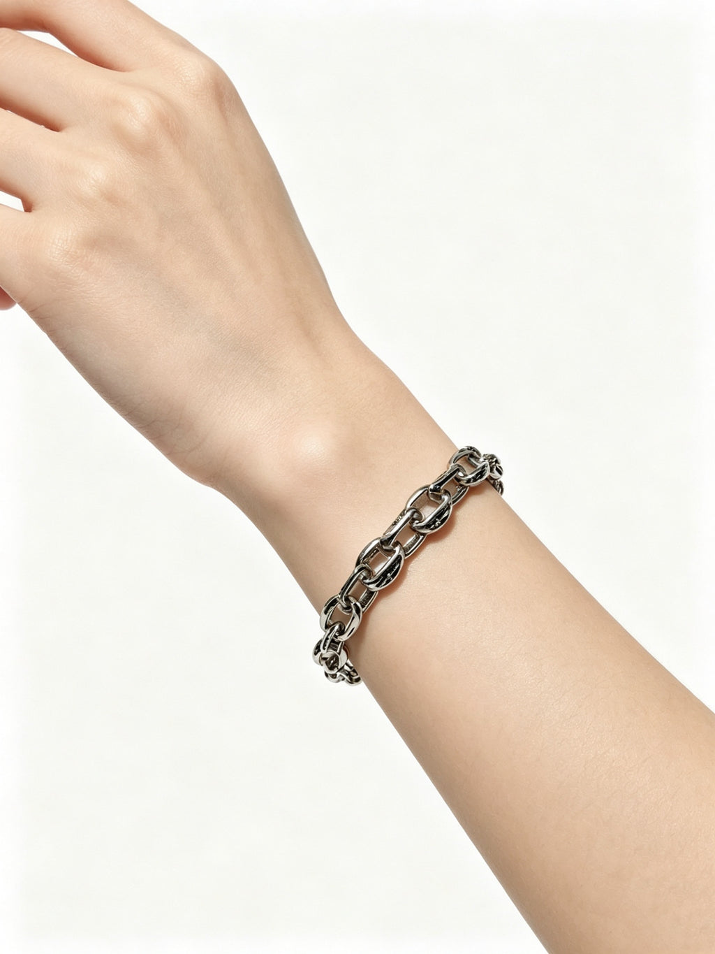 Chrome Hearts Cross Fleur-de-Lis Antiqued Polished Bracelet - album image 7