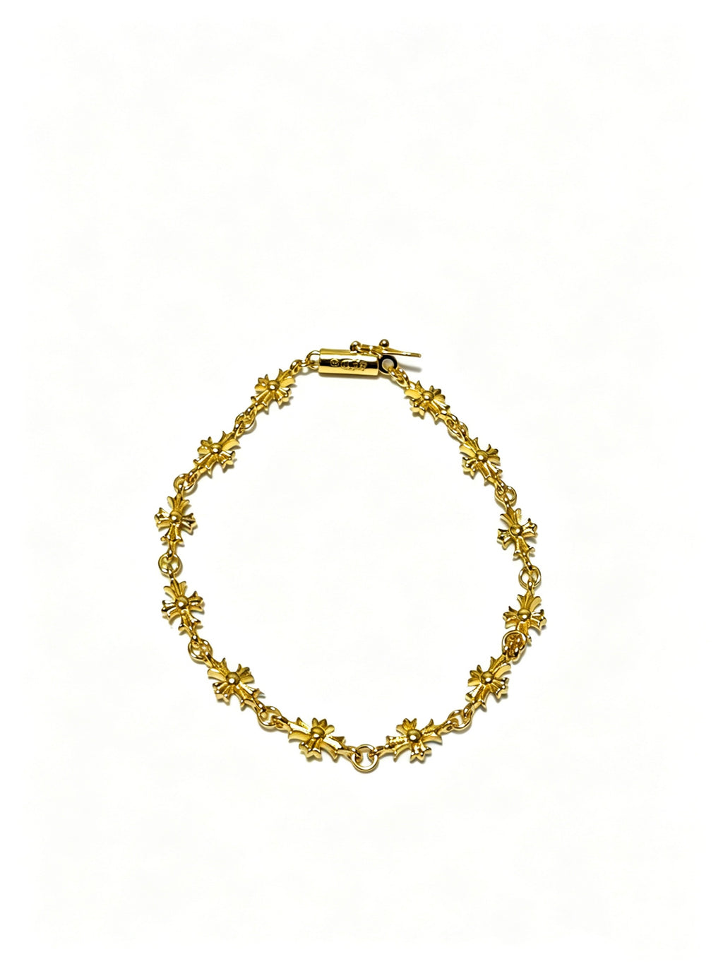 Chrome Hearts Gold-Tone Floral Station Bracelet - album image 1