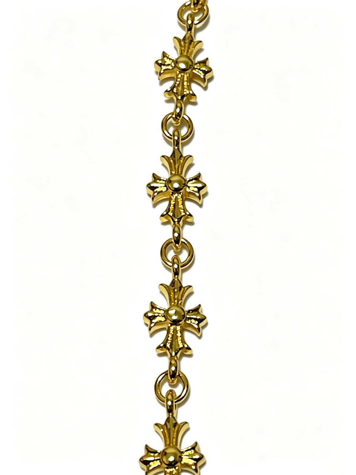 Chrome Hearts Gold-Tone Floral Station Bracelet - album image 5