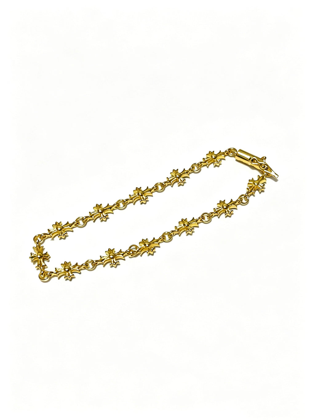 Chrome Hearts Gold-Tone Floral Station Bracelet - album image 2