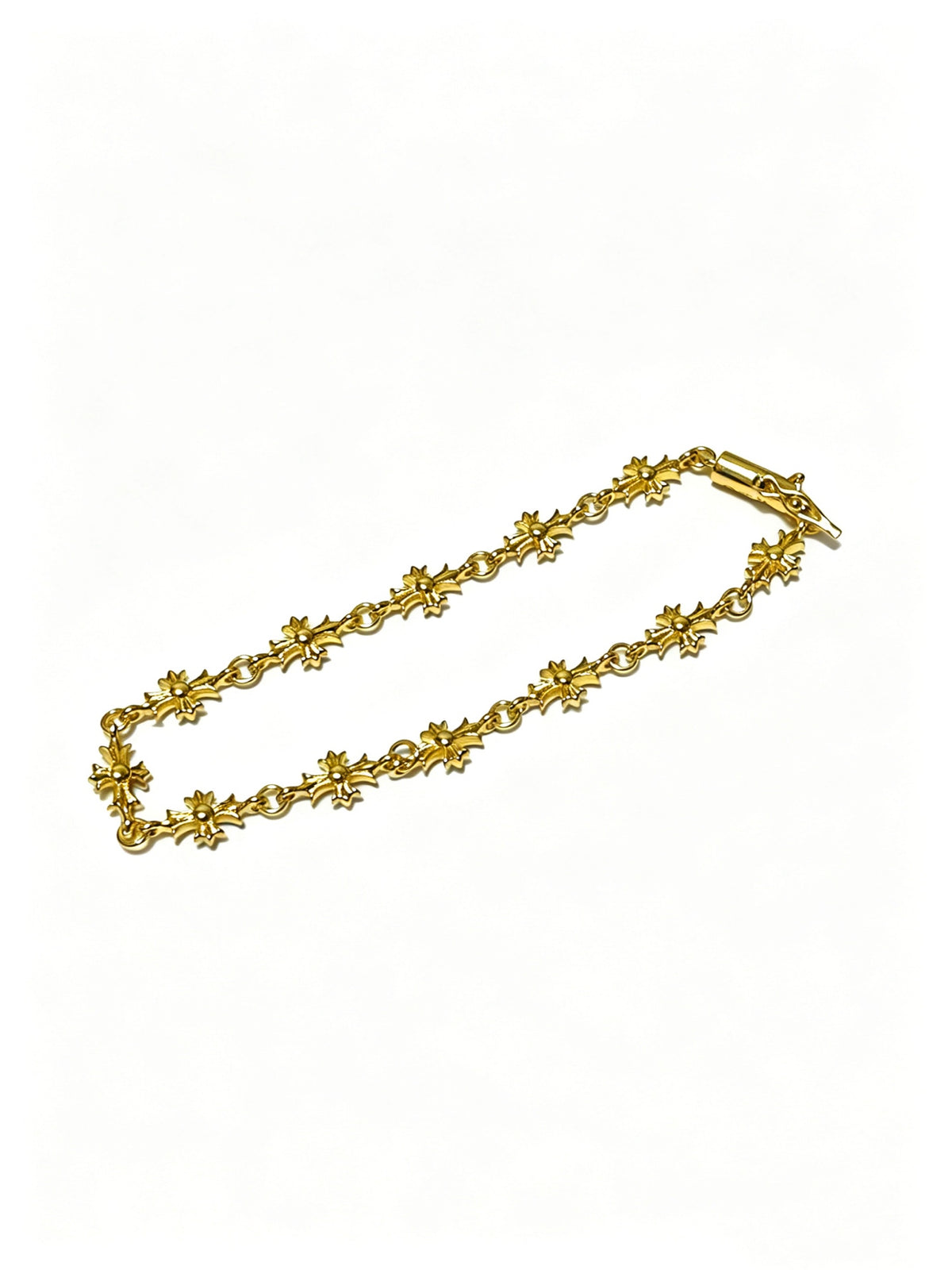 Chrome Hearts Gold-Tone Floral Station Bracelet - album image 2