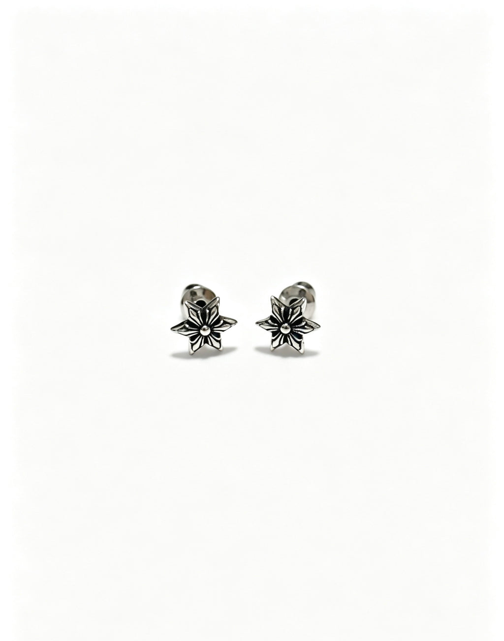 Chrome Hearts Mini Cross Flower Stud Earrings - album image 4