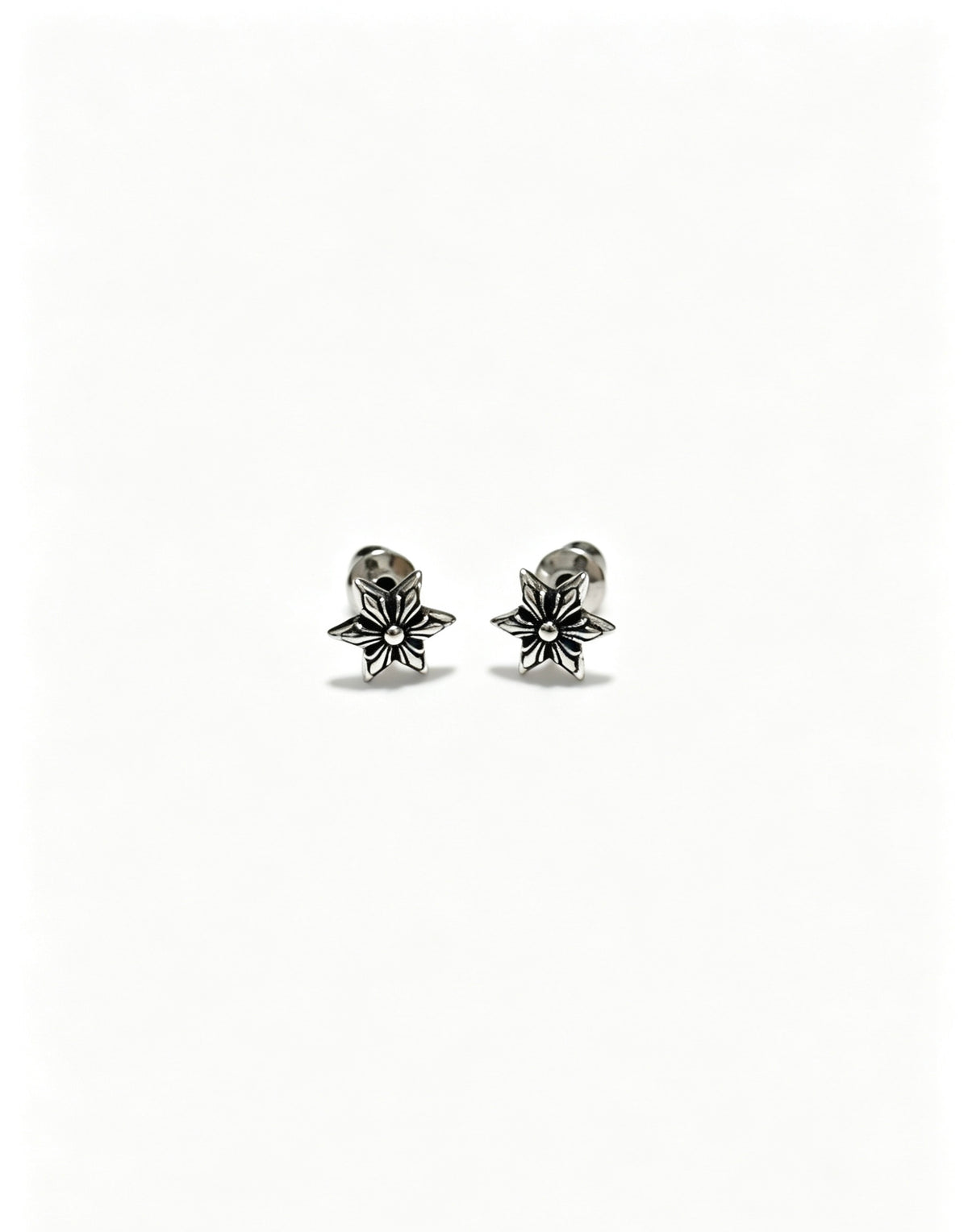 Chrome Hearts Mini Cross Flower Stud Earrings - album image 4