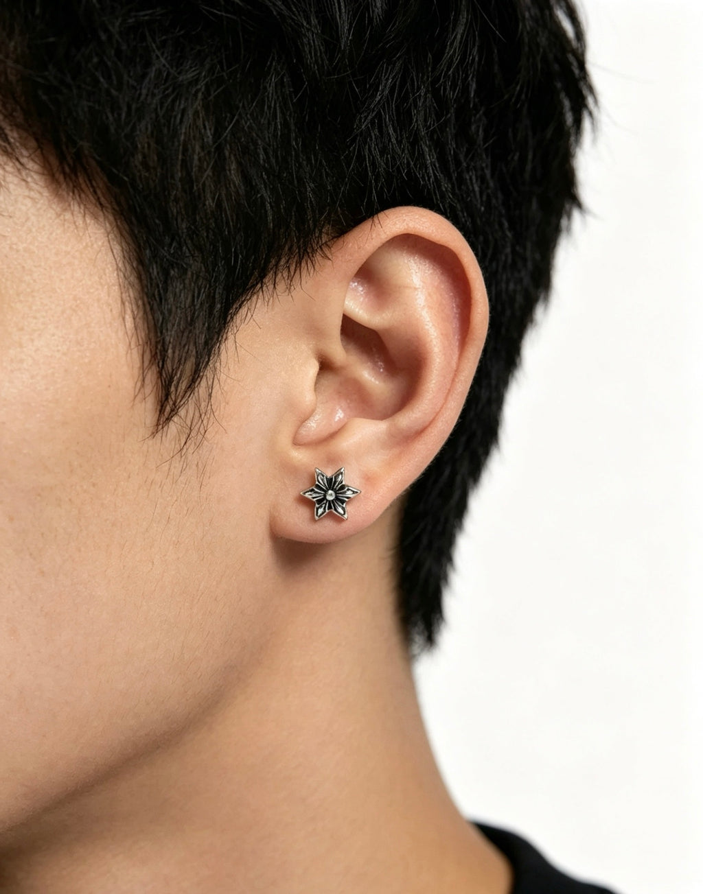 Chrome Hearts Mini Cross Flower Stud Earrings - album image 9