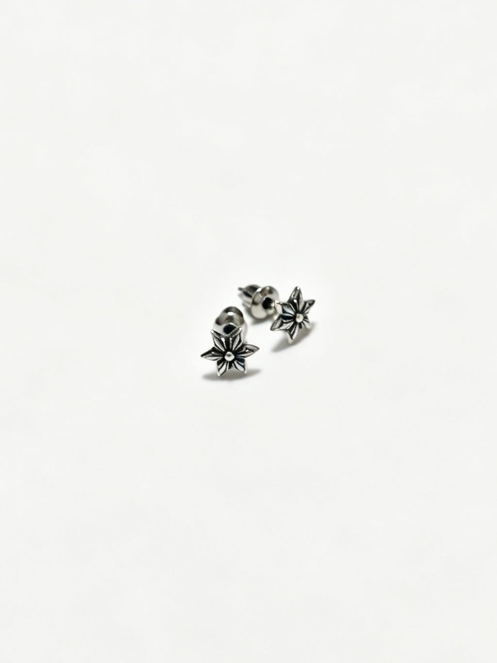 Chrome Hearts Mini Cross Flower Stud Earrings - album image 6