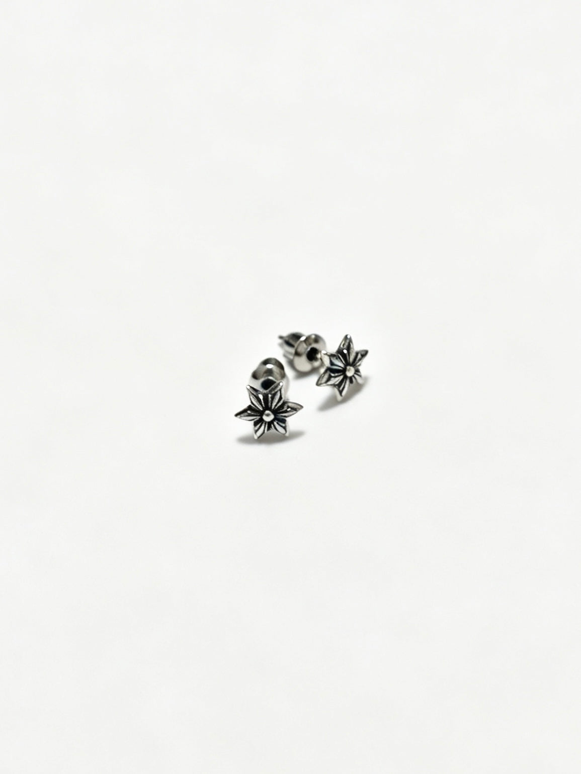 Chrome Hearts Mini Cross Flower Stud Earrings - album image 6