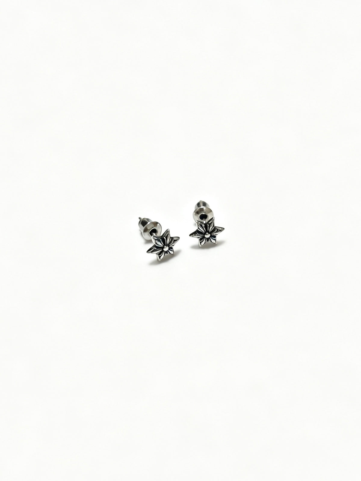 Chrome Hearts Mini Cross Flower Stud Earrings - album image 2