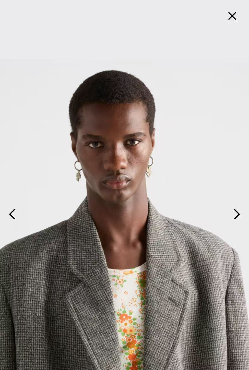 Prada Petal Charm Oval Hoop Earrings - album image 2