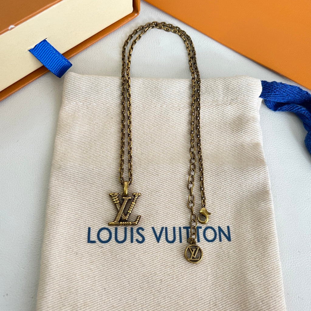 Louis Vuitton Silver-Tone Flower Pendant Necklace - album image 5