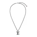 Louis Vuitton Silver-Tone LV Pendant Necklace - album image 1