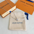 Louis Vuitton Silver-Tone Flower Pendant Necklace - album image 1