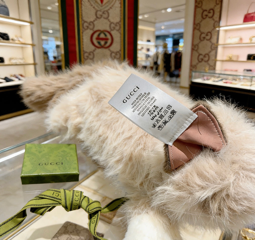 Gucci Gray Long-Haired Cat Plush Toy - album image 6