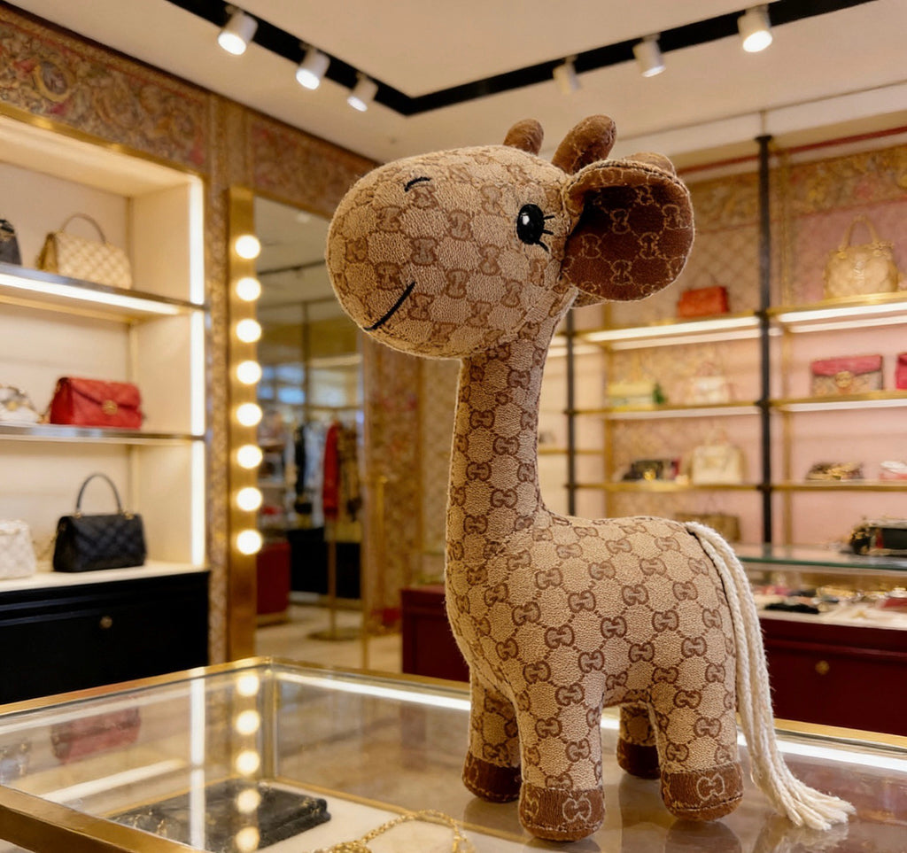 Gucci Brown Monogram Giraffe Plush Toy - album image 2