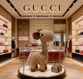 Gucci Brown Monogram Giraffe Plush Toy - album image 1