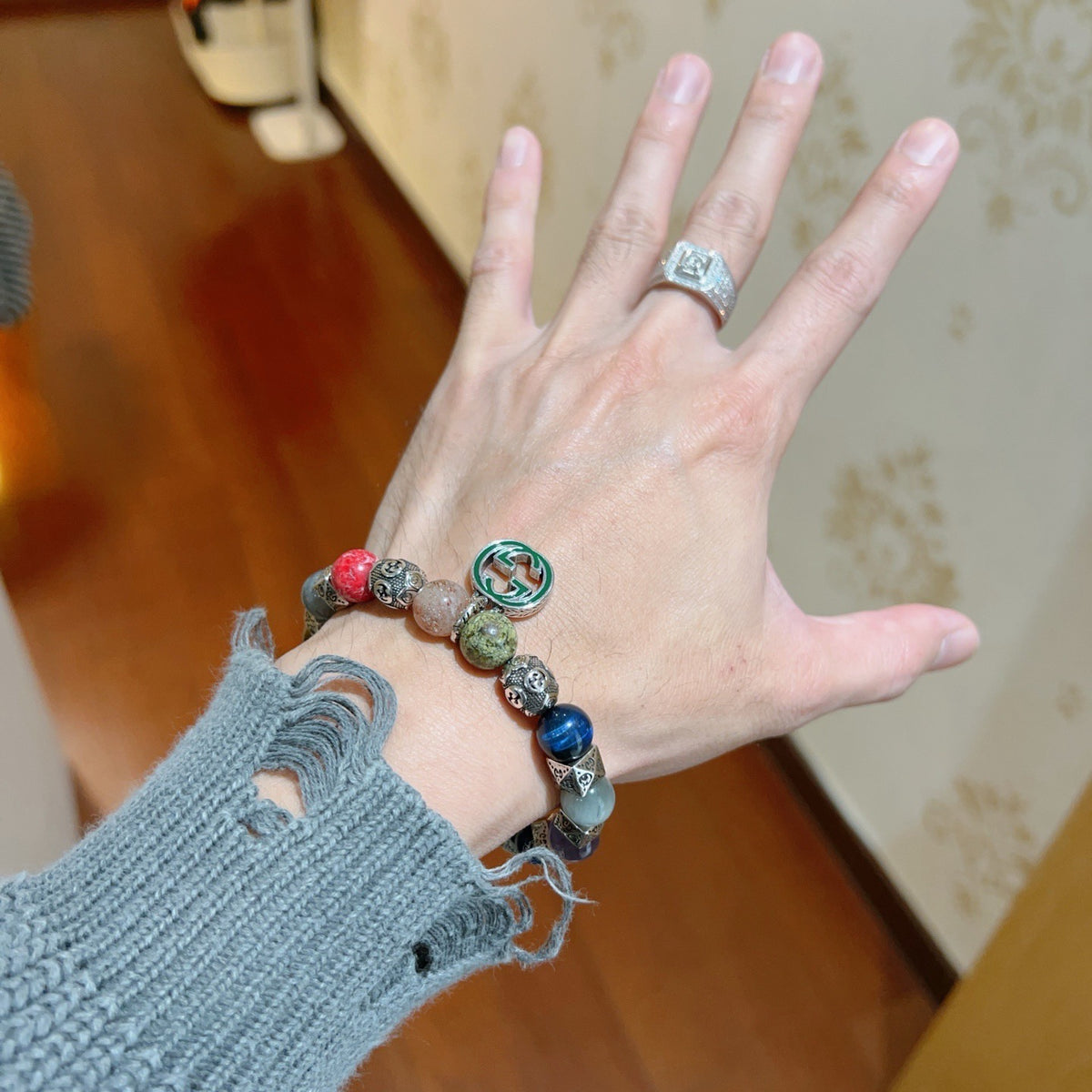 Gucci Stone Bead Antiqued Bracelet - album image 3