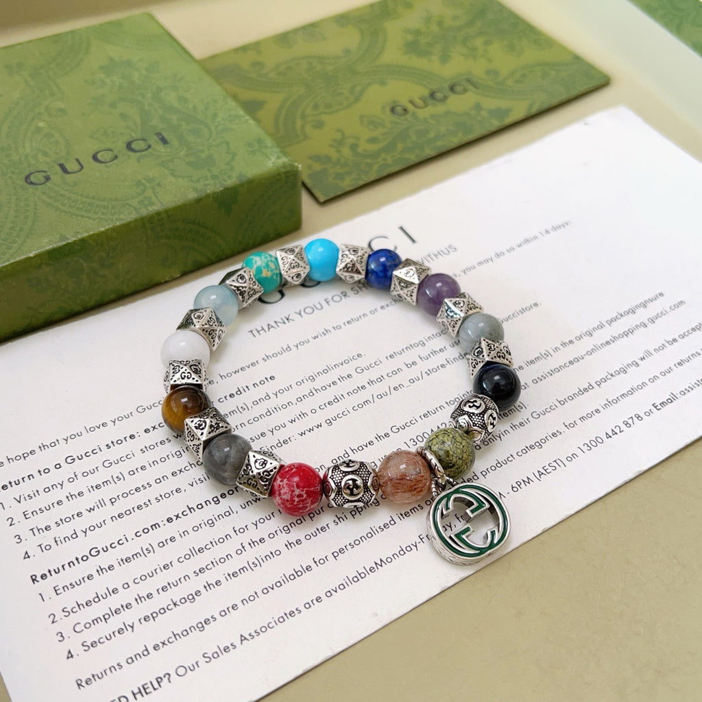 Gucci Stone Bead Antiqued Bracelet - album image 9
