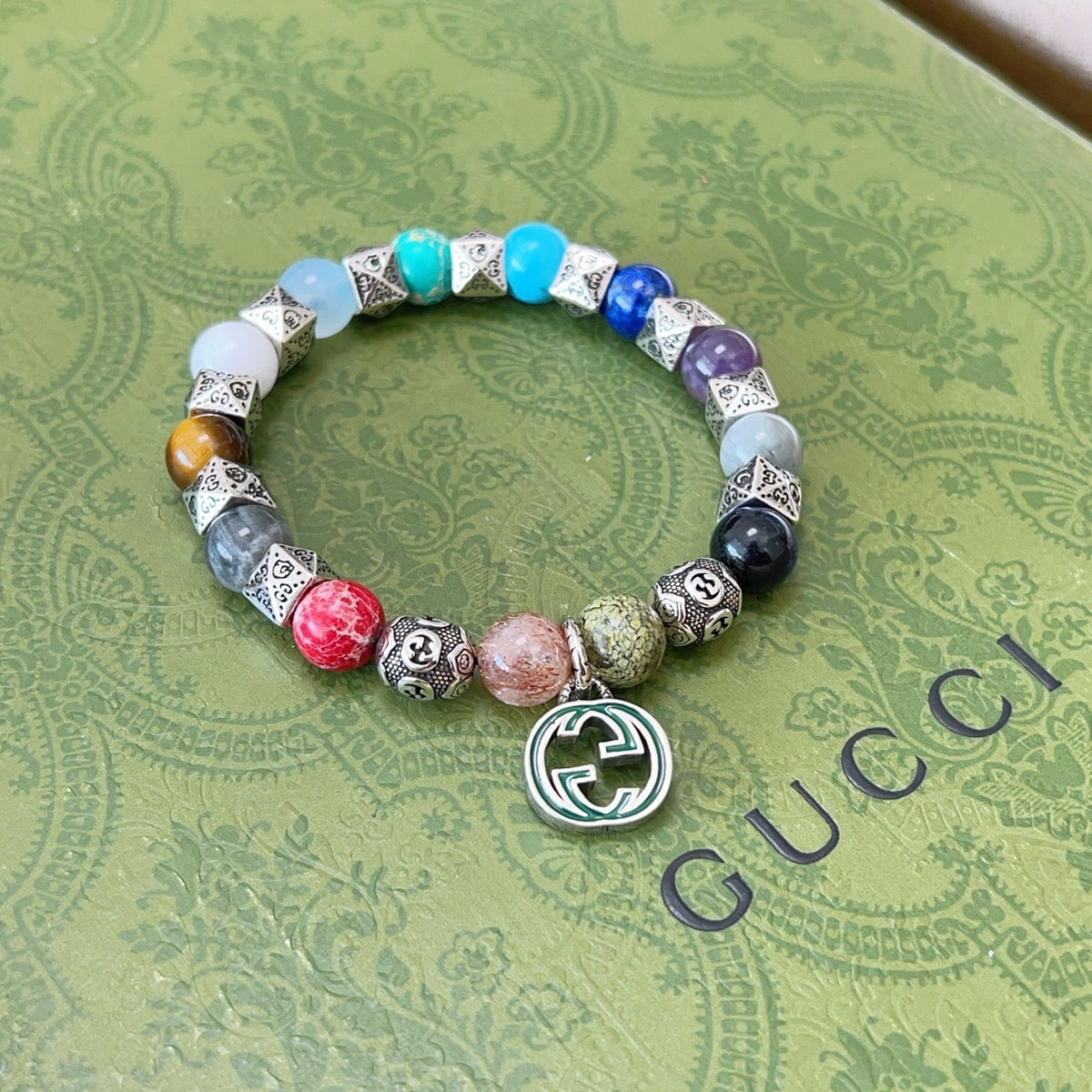 Gucci Stone Bead Antiqued Bracelet - album image 2