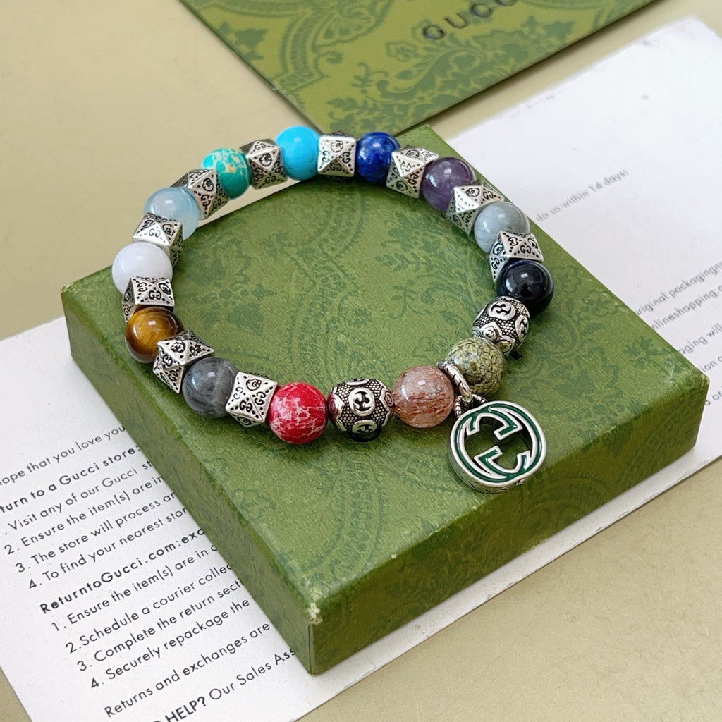 Gucci Stone Bead Antiqued Bracelet - album image 8