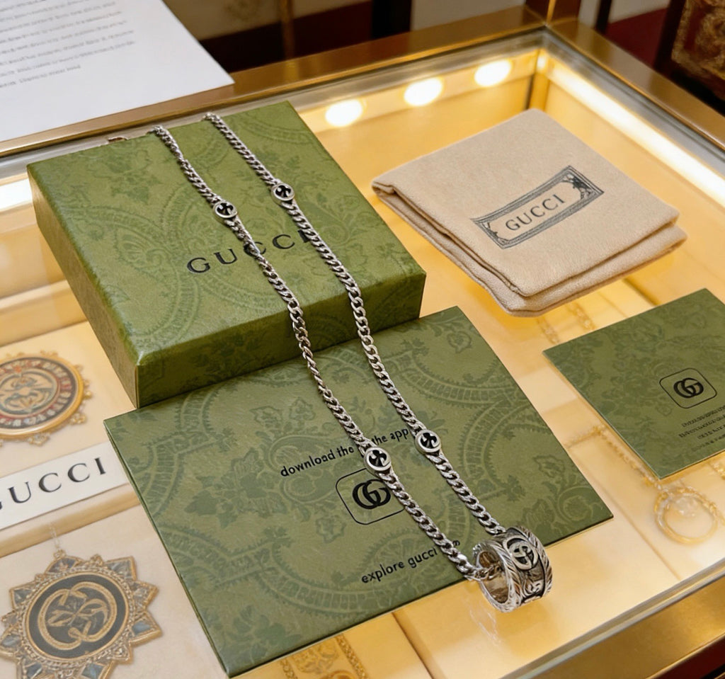 Gucci Anger Forest Interlocking G Chain Necklace - album image 3